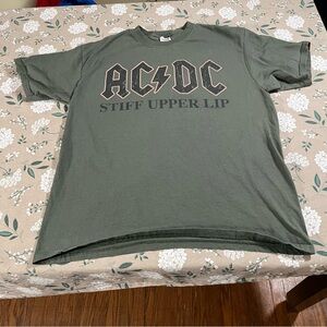 AC/DC Concert Band T-Shirt 2000 STIFF UPPER LIP Vintage ANVIL Tags XL USA